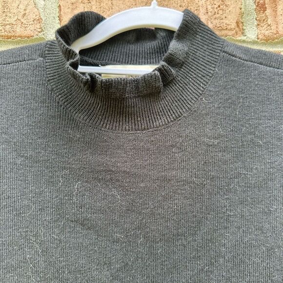 Elegant Black Turtleneck Dress - Picture 3 of 10